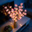 30 lumières à branches de cerisier en fleurs à DEL - paquet de 2 - fleurs artificielles lumineuses roses pour la maison, décorations romantiques pour l'extérieur pour la Saint-Valentin et Pâques