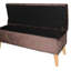 Banc de rangement 17 po en suède