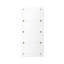 Rosette Flat Beveled Wall Mirror-134962635