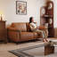 Causeuse-coussin standard en cuir véritable brun-1933979651