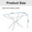 47.24" Rectangular Clear Tempered Glass Dining Table,Stylish Design With Metal Legs, Kitchen Table For Dining Room-1135214076-1135214079