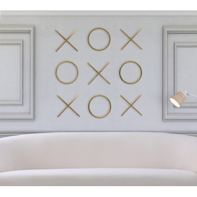 Modern Abstract Wall Decor on Metal