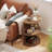 Halethorpe Floor Shelf End Table with Storage