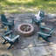 Chaise Adirondack pliante en plastique avec table Anette-1706855834
