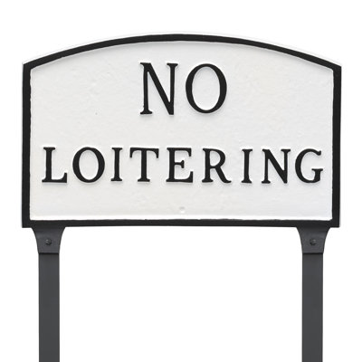 Enseigne de jardin loitering statement