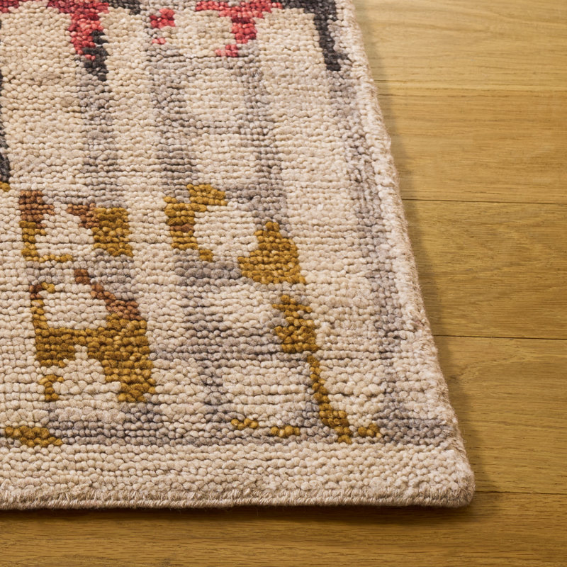 Samarkand 182 Area Rug In Red / Ivory, Rectangle 8' x 10'