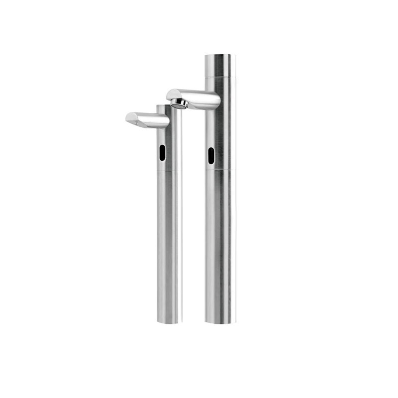 Fontana Chrome Commercial Automatic Motion Sensor Faucet & Automatic Touchless Commercial Soap Dispenser for Restrooms
