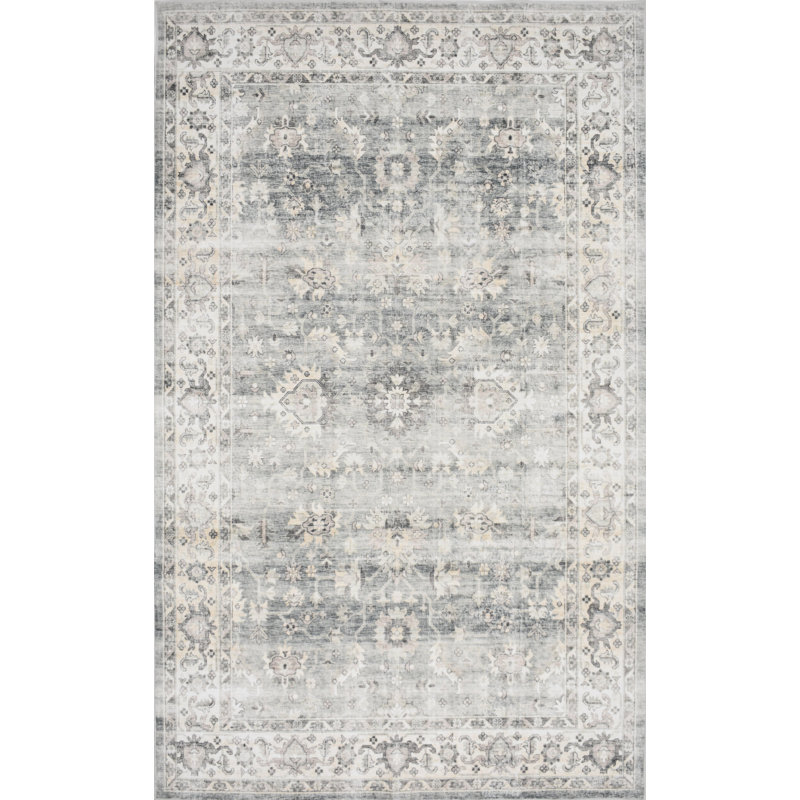 Tapis lavable à la machine Whitley Whitestone, Rectangulaire 8 pi x 10 pi