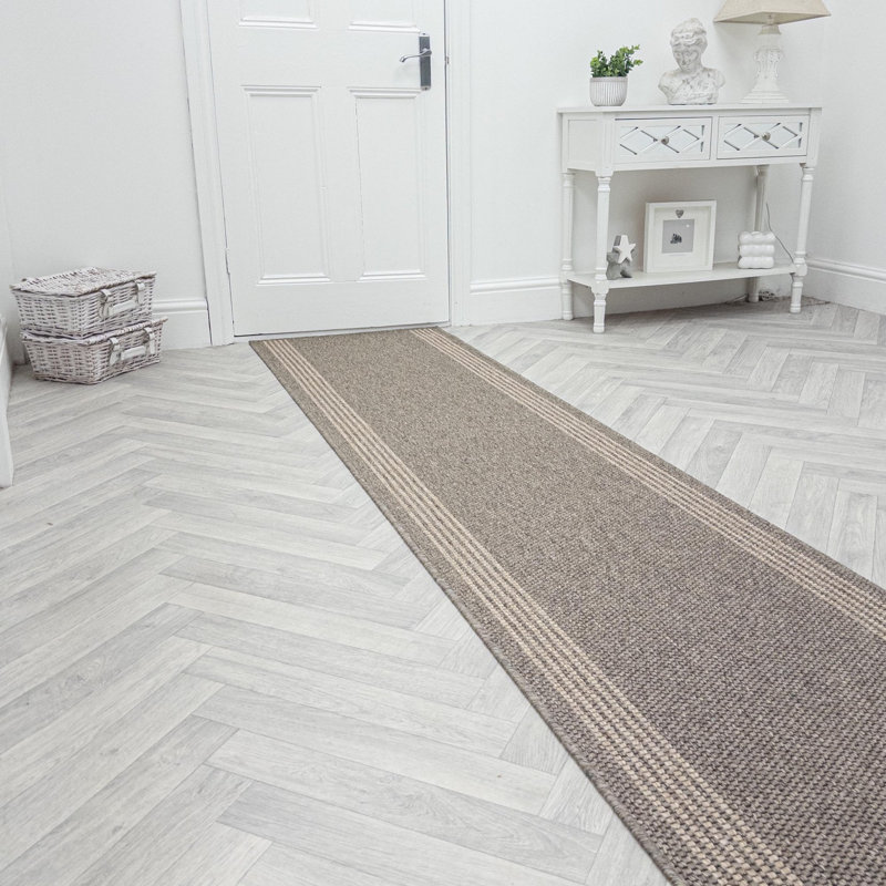Runner Solid Colour Looped / Hooked Area Rug, Runner 66 x 300 cm
