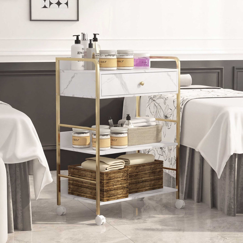 Organisateur de maquillage de grande capacité avec tiroirs