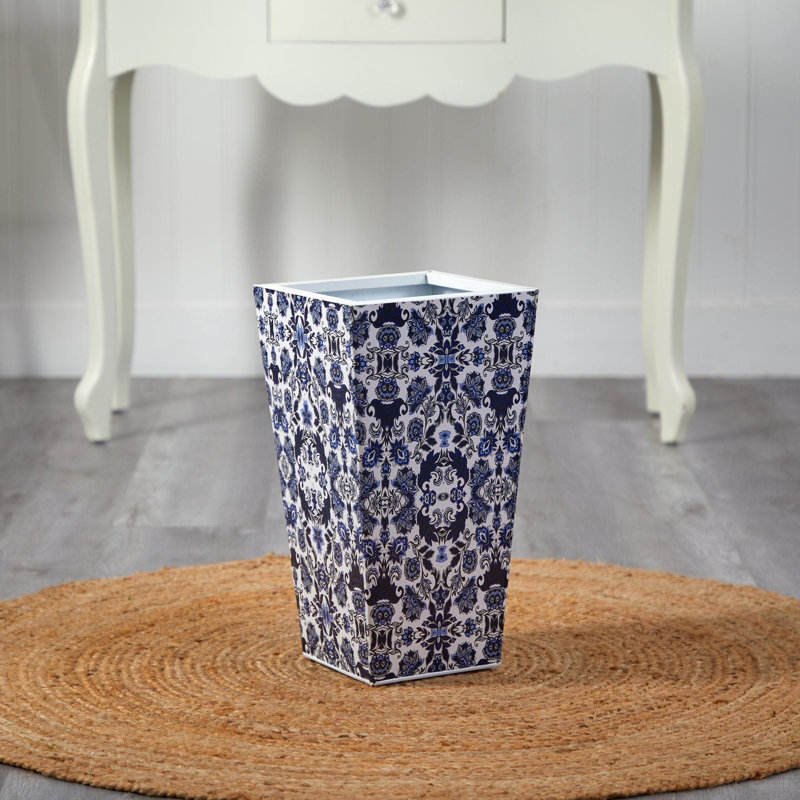 Oriental Blue and White Classic Metal Planter