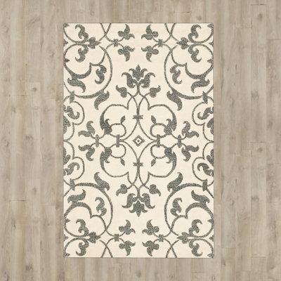 Candelo Hand Tufted Wool Floral Rug