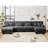 Chenille Modular Sectional Sofa