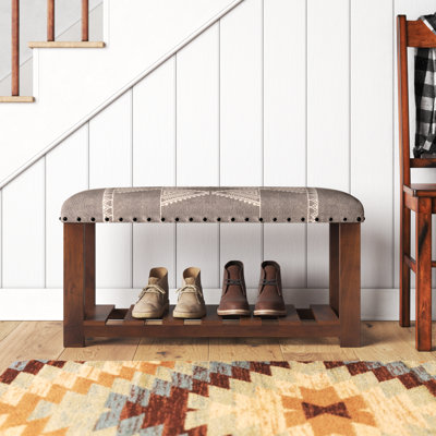 Banc de rangement en bois massif Cashea