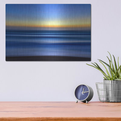 Highland Dunes 'Sunrise On Miami Beach' by Rick Berk Metal Wall