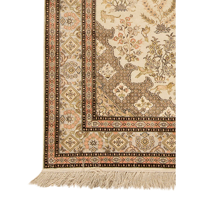 Hand Woven Silk Oriental Area Rug
