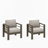 All-Weather 4-Piece Modern Metal Patio Furniture Set,  5-Seat Conversation Sofa With Thick Beige Cushions & Khaki Frame And Coffee Table-1340101359