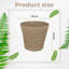  MantraRaj Seagrass Basket Natural Round Seagrass Waste Paper Basket Bin For Home Office