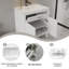 Meuble-lavabo autoportant de 30 po en bois massif de qualité supérieure avec comptoir-104076251