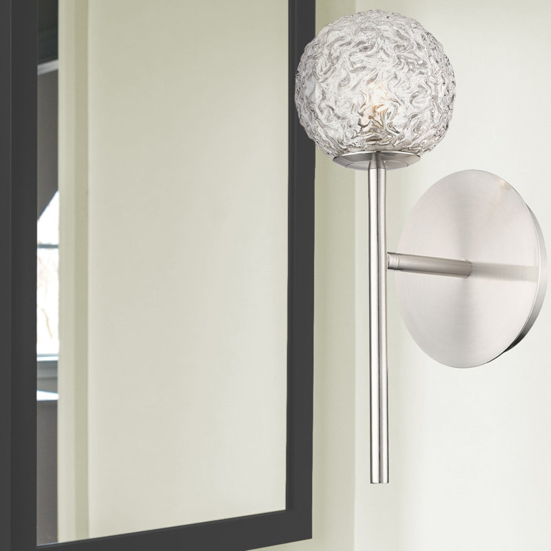 Anthonette - 1 Light 4" Sconce, Satin Nickel