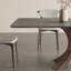 Table de salle à manger élégante en chêne et ardoise mat-109023966