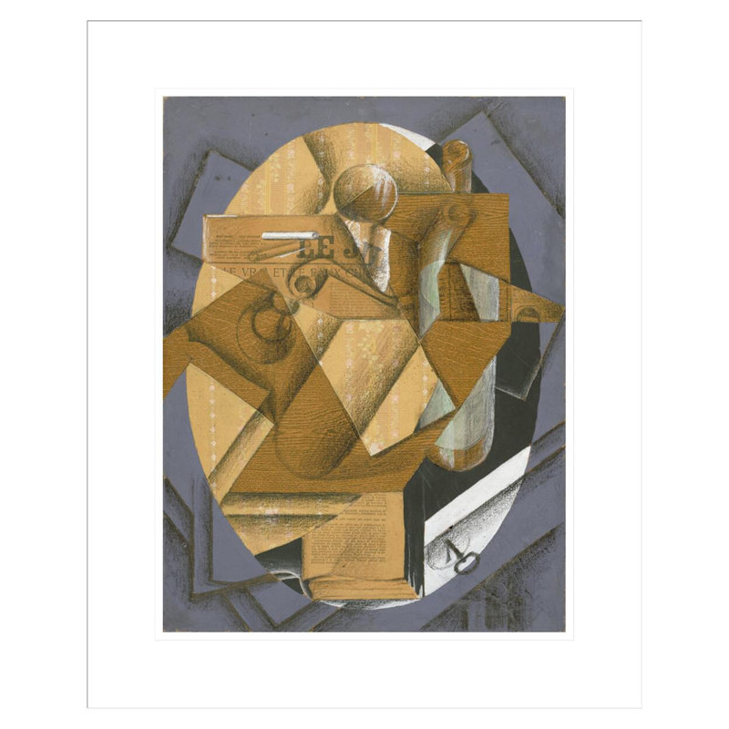 «Still Life: The Table» par Juan Gris, impression giclée sur cadre, H 21,73 po x l 17,75 po