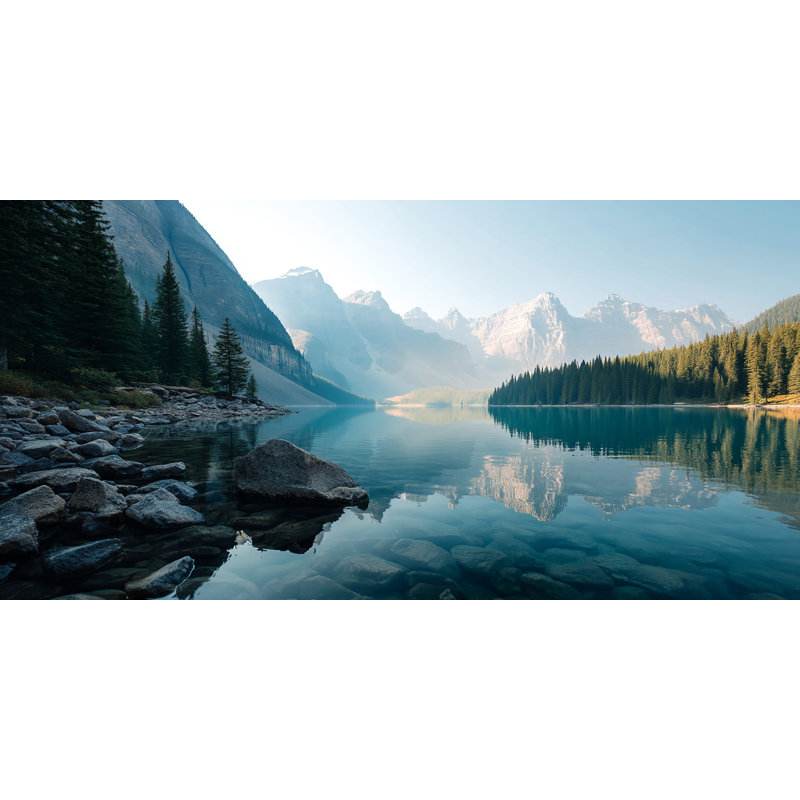 Art mural sur toile Alpine, H 20 po x l 40 po x P 1,5 po