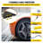 VEVOR Rubber Speed Bump, 2 Pack 2 Channel Speed Bump Hump, 72.8" Long Modular Speed Bump, Rated 22000 LBS Load Capacity