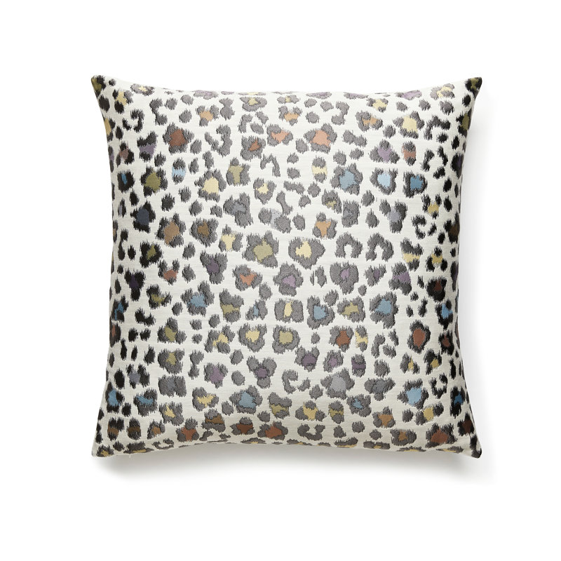 Rosette Square Pillow Cover & Insert, Haze