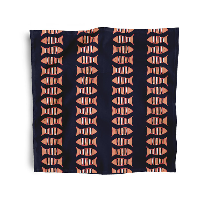 Serviette Grand Ridge, L 18 po x L 18 po, Bleu