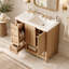 Meuble-lavabo simple de 91 cm (36 po) avec lavabo en céramique et armoire de rangement