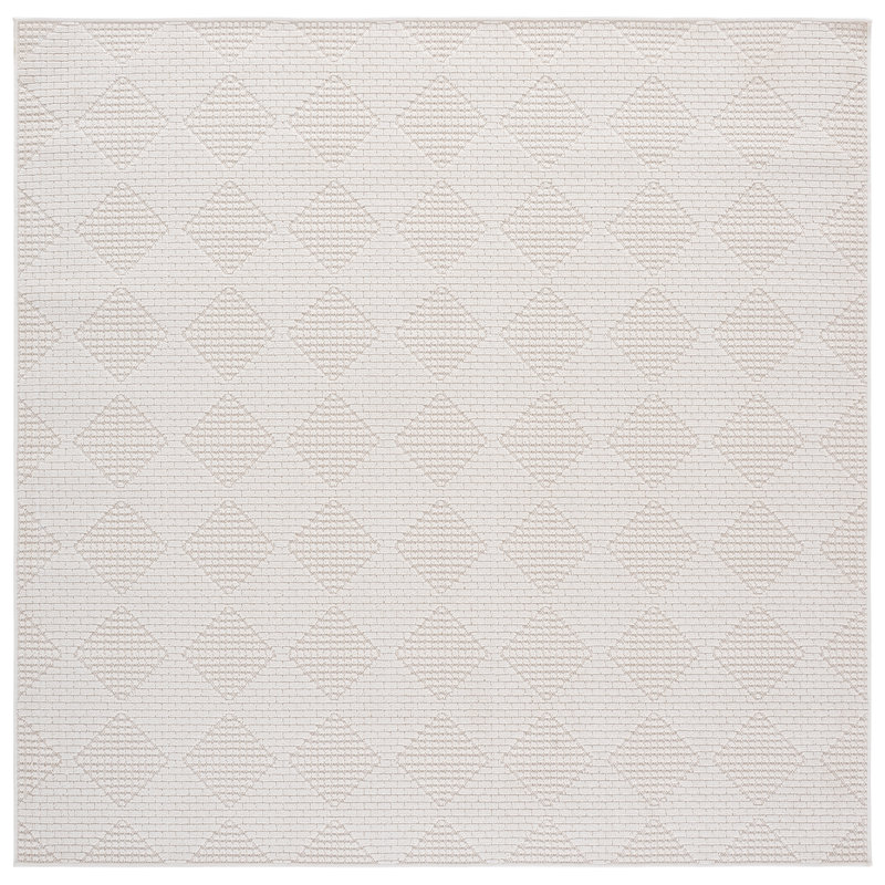 Veranda Performance Solid Color Indoor Rug, Square 6'7"