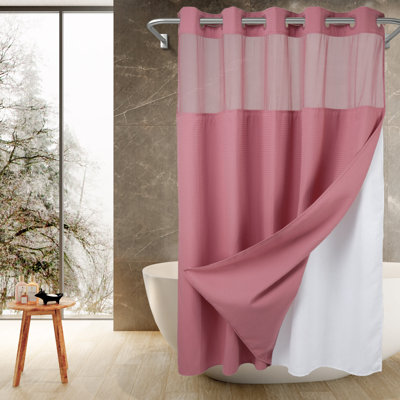 Rideau de douche Ramjani Waffle Weave