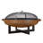 La Porte 21" H x 36.8" W Steel Wood Burning Outdoor Fire Pit with Lid