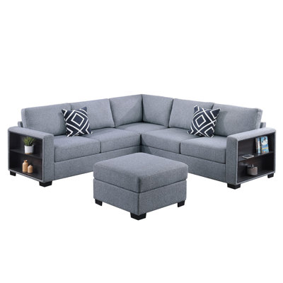 4-Piece Sectional Set W/ Ottoman