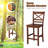 Aljet Solid Wood Counter Stool with Solid Wood Frame-1829479876