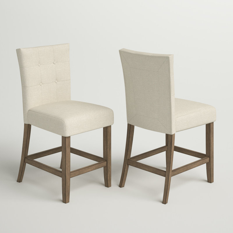 Tabouret de bar et de comptoir Chugwater, Beige, Tabouret de comptoir (assise de 24 po de hauteur)