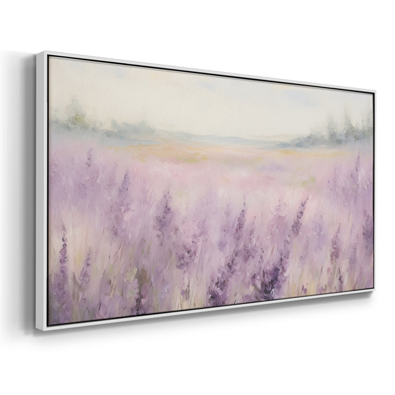 Série paysage - DCCxxiii - Toile tendue avec châssis encadré - Prêt à être accroché, H 21 po x l 41 po, Blanc