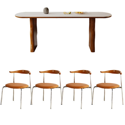French style vintage rectangle dining table sets