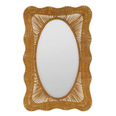 Rectangle Rattan Wall Mirror