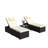3-Piece Outdoor Patio Furniture Set Chaise Lounge, Patio Reclining Rattan Lounge Chair Chaise Couch Cushioned, Patio Seating Set-1980102350