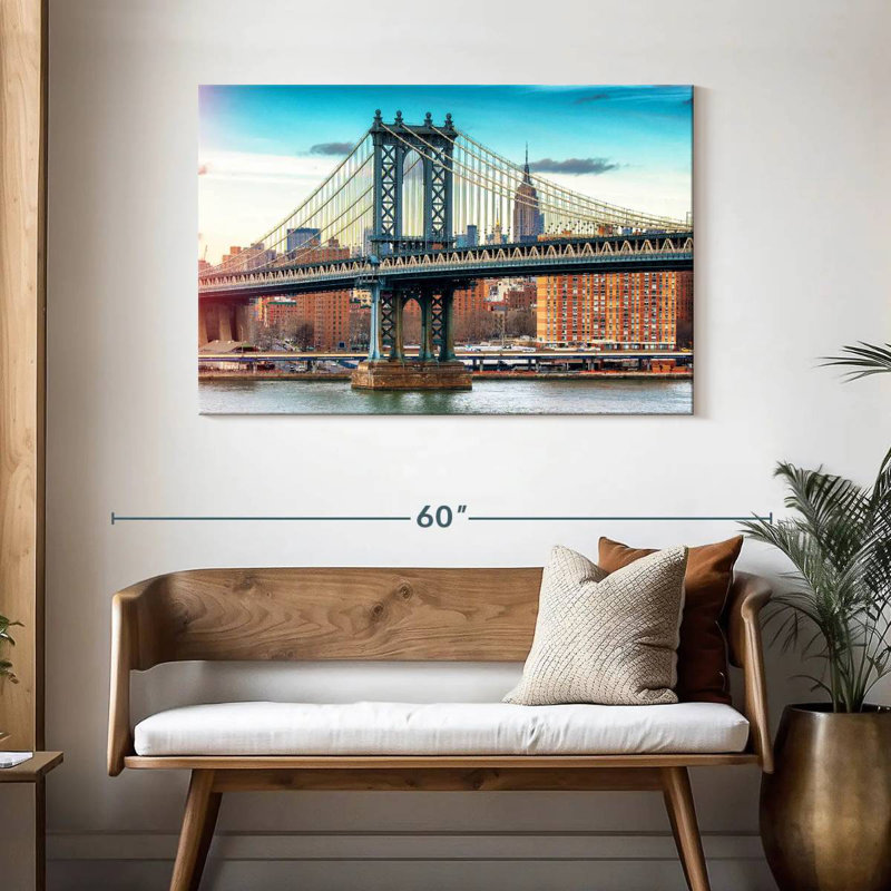 Lilie Manhattan Bridge, couleur, H 30 po x l 45 po