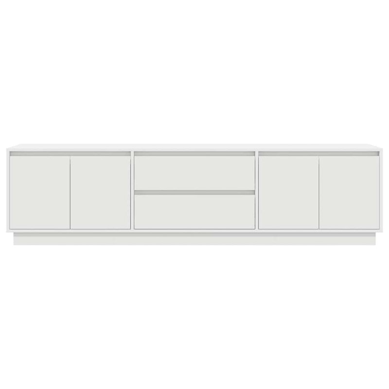 Latitude TV Cabinet with LED Lights 193.5x41x50 cm, White
