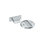 Porte-porte magnétique Deltana MDHF25U26 de 2 1/2 po de diamètre en chrome poli