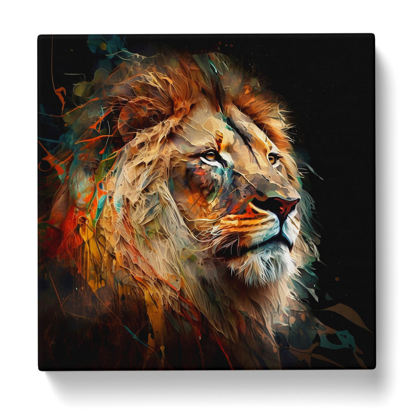 Lion Abstract - No Frame Print
