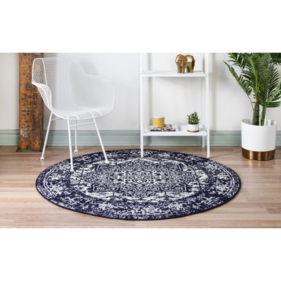 Tapis bleu marine Javert