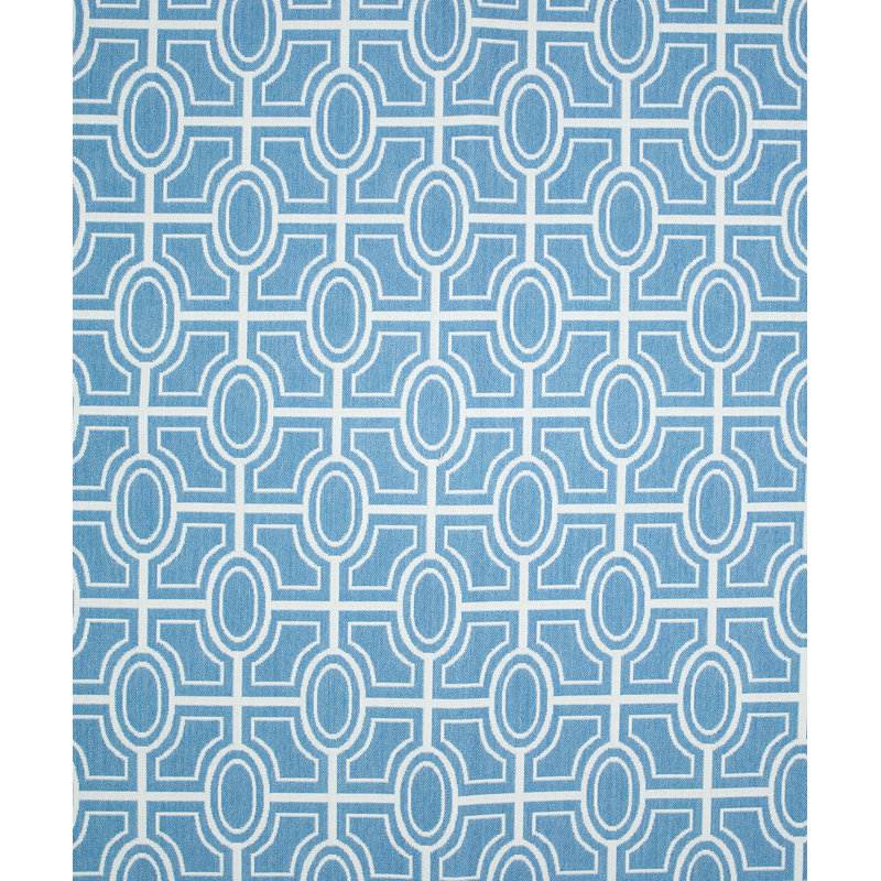 Tissu Sun City, Bleu / blanc
