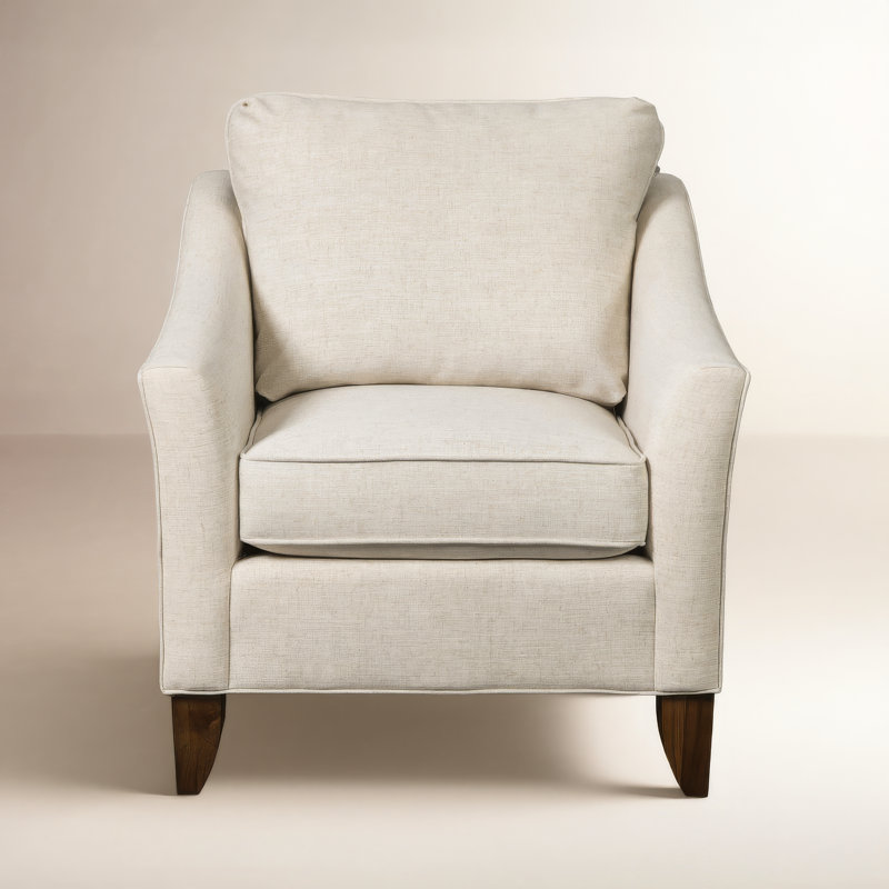 Mikah Upholstered Armchair, Goody Dark Brown