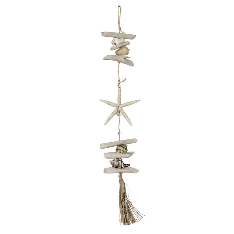 Guirlande 2 pi bois flottant shell star tassle