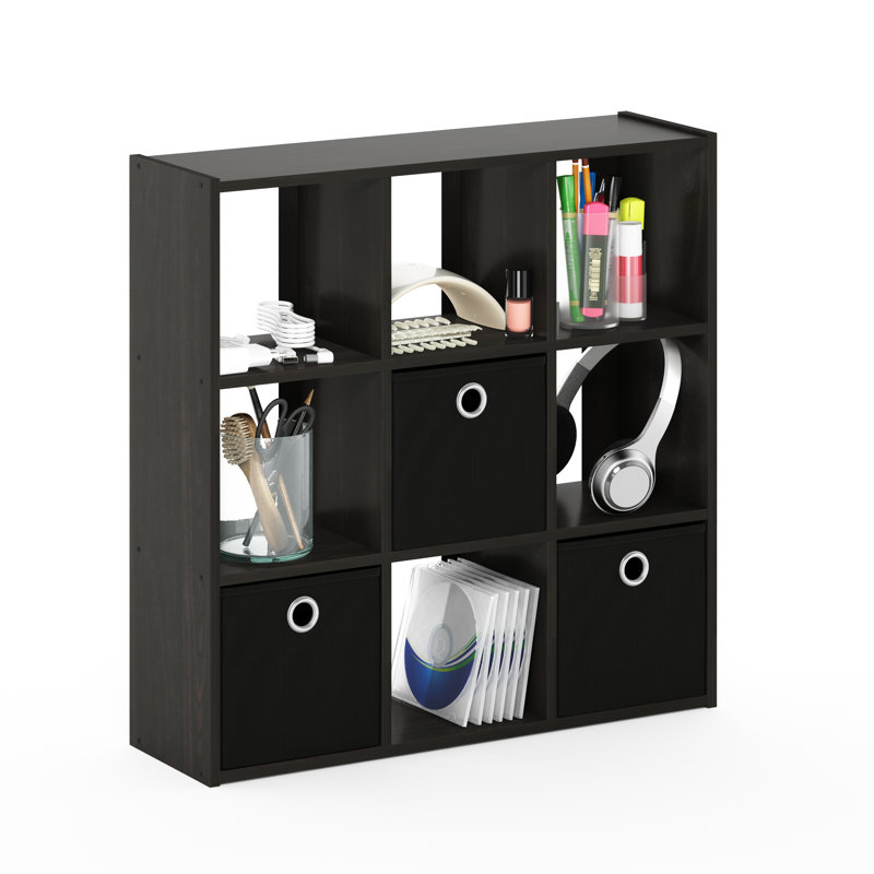 Inaayah Bookcase, Espresso / Black